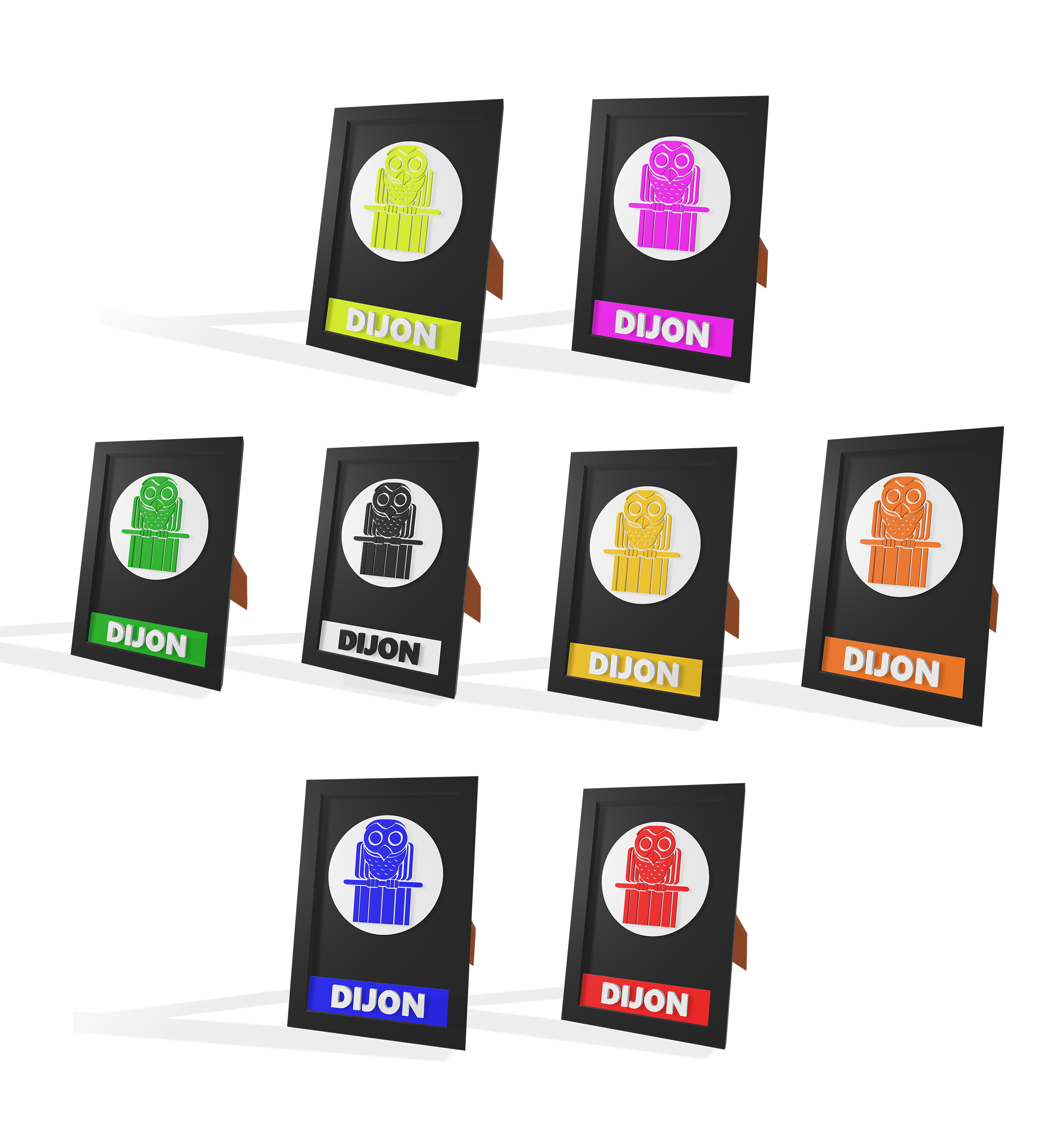 Tableau Dijon Asteque Noir 